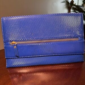 Royal Blue Envelope Clutch Bag
